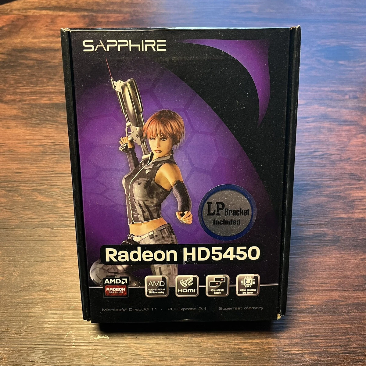QTHREE Radeon Carte Graphique HD 5450, 2 Go, GDDR3, 64 Bits, DVI/HDMI