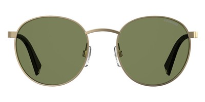 Polaroid 2053/S 51mm Oval 0PEF Gold Green Sunglasses