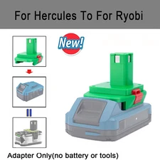 Adapter For Hercules 18V 20V Li-ion Battery to For Ryobi 18V Power Tools