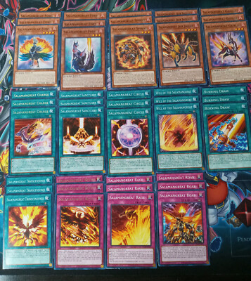 Yu-Gi-Oh! TCG Salamangreat 57 Card Deck Core, Weasel, Tiger, Gryphon LD10,  NM | eBay