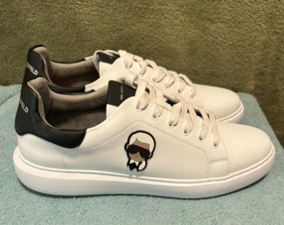 Karl Lagerfeld Paris Men's Sneakers Karl Head White Size 12M - Main Image