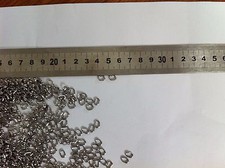 100pcs size 2 0.6 6.7 4.6mm Stainless steel oval split rings Crafts, Lures