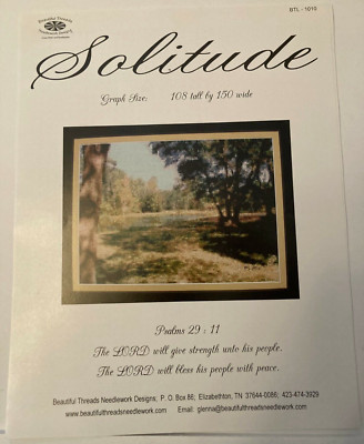 Beautiful Threads Needlework Designs Solitude Cross Stitch Pattern BTL-1010
