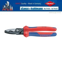 Knipex 95 12 200 Kabelschere 200Mm Mit Doppelschneide FüR Kupfer-/Alukabel
