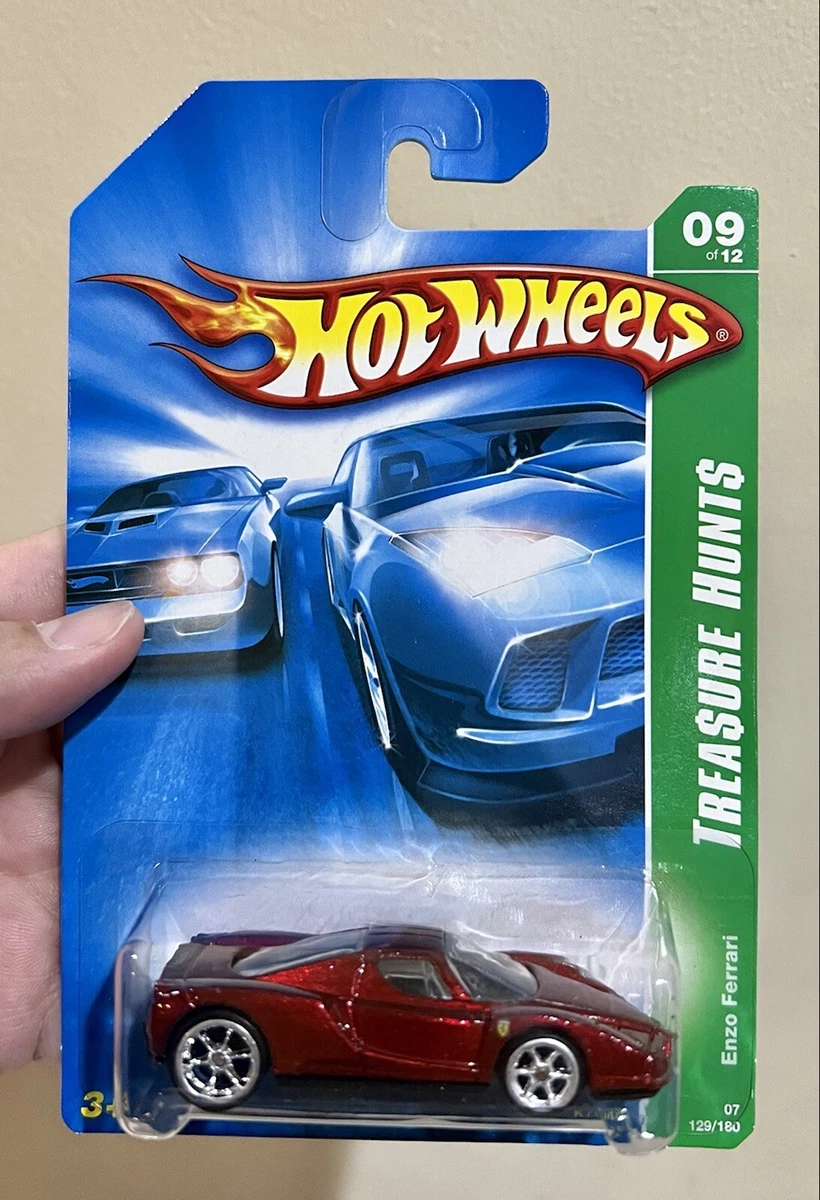 HOT WHEELS ENZO FERRARI SUPER TREASURE HUNT BLACK SEAT MINT ULTRA RARE