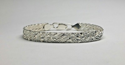 KC CO. 8'' Sterling Silber 925 Armband ausgefallen 8,5 mm Schlangengliederkette