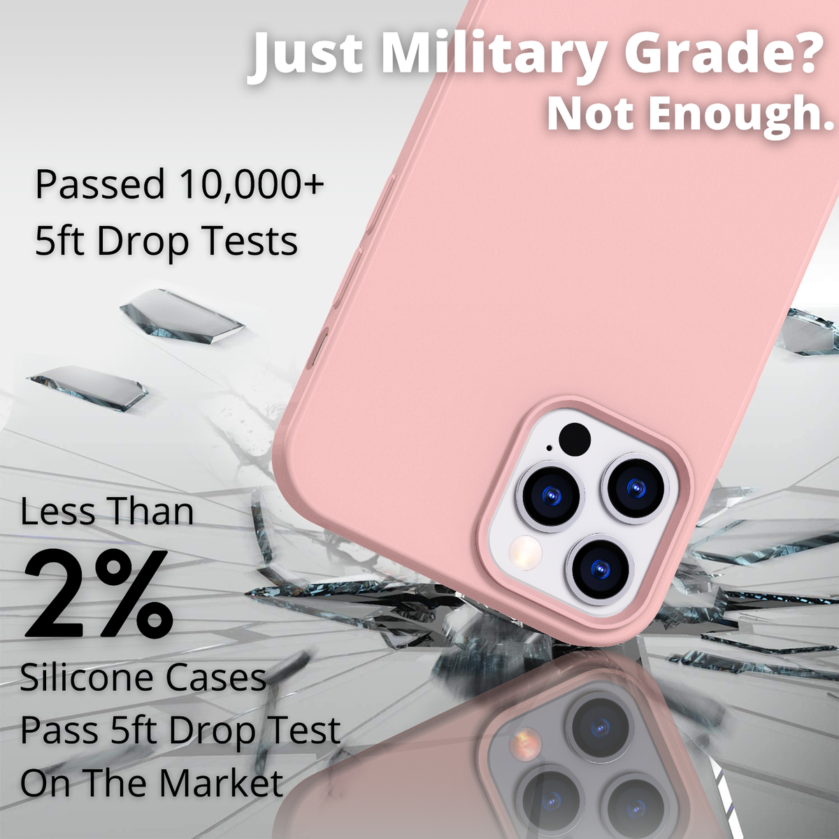 New iPhone 12 and 12 Pro Silicone Case Premium, Cute Pink Sand