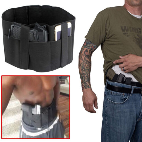 Belly Band Concealed Pistol Gun Carry Waist Holster Under Shirt - Main Image