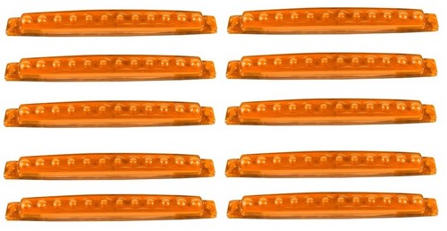 10 Marqueurs LED Latéraux Ambre/blanc 3/4 Pouces - TMH - Éclairage Auto - Neuf