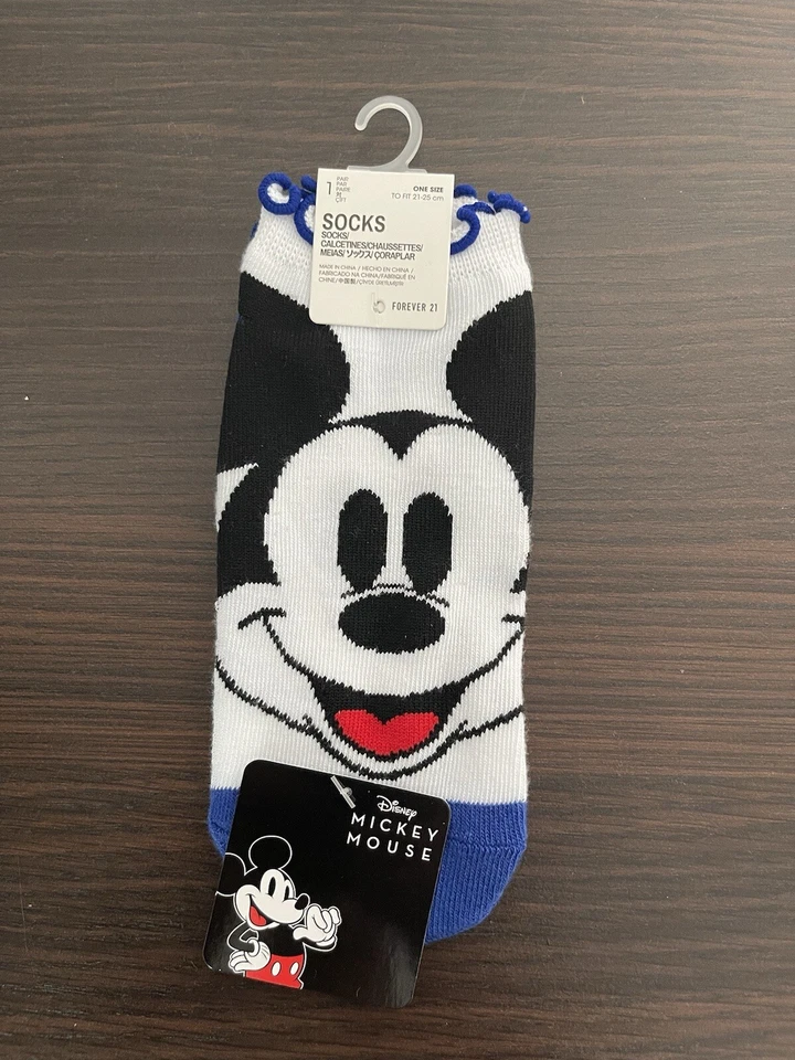 Calcetines Disney Mickey•Minnie• Pato Donald talla única nuevos con etiquetas 3 pares Foto 4 de 4