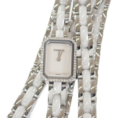 CHANEL Premiere Triple Bracelet Watch Stainless Steel Ceramic