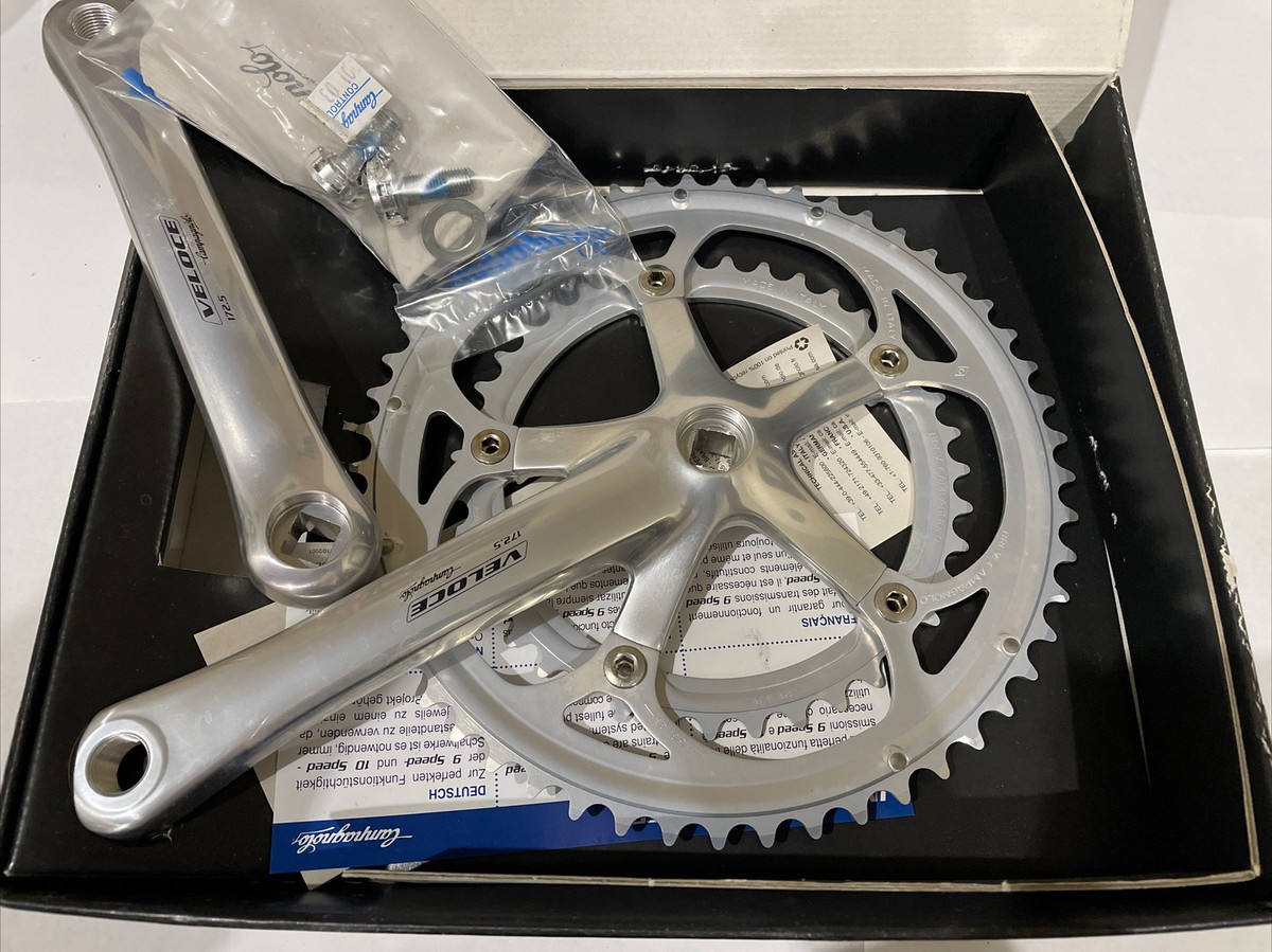 NOS Veloce 172.5mm 9sp 39/53t Crankset Campagnolo NOS NIB