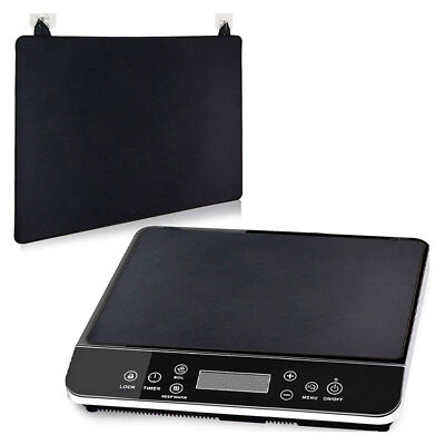 Stove Top Cover for Electric Stove, Thick Rubber Glass Top Protector Mat for Coo