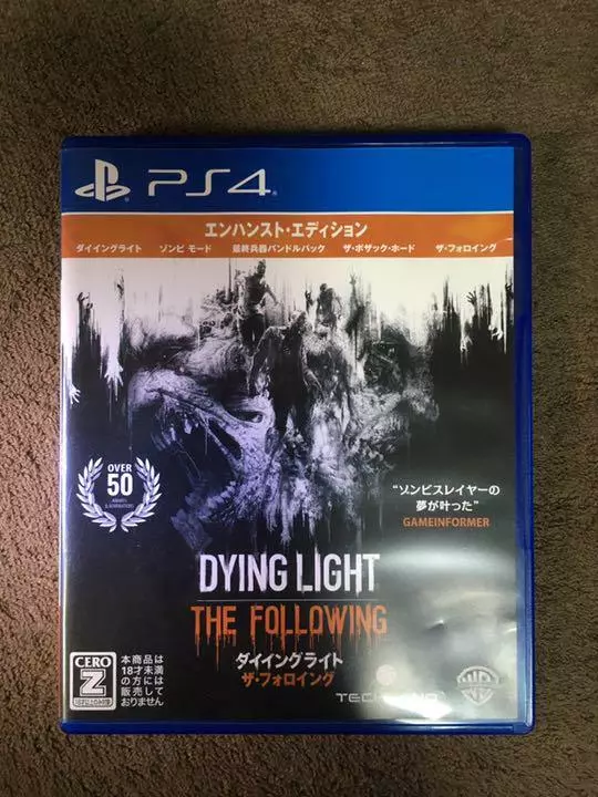 Playstation PS4 Dying Light w/Case JP