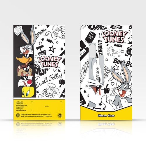 LOONEY TUNES FLAG GRAPHICS LEATHER BOOK WALLET CASE COVER FOR GOOGLE PHONES - Picture 6 of 6