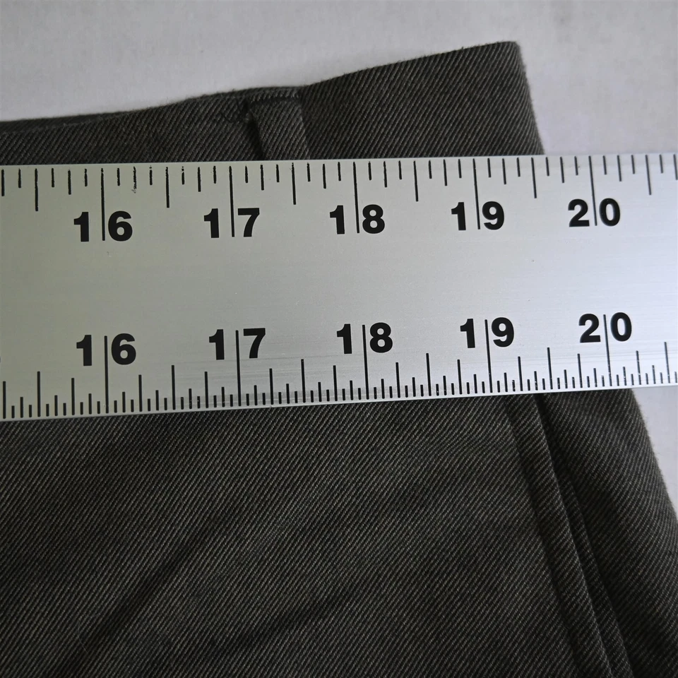 Lauren Ralph Lauren 38x36 Brown Flat Front Stretch Mens Dress Pants - Image 2 of 4