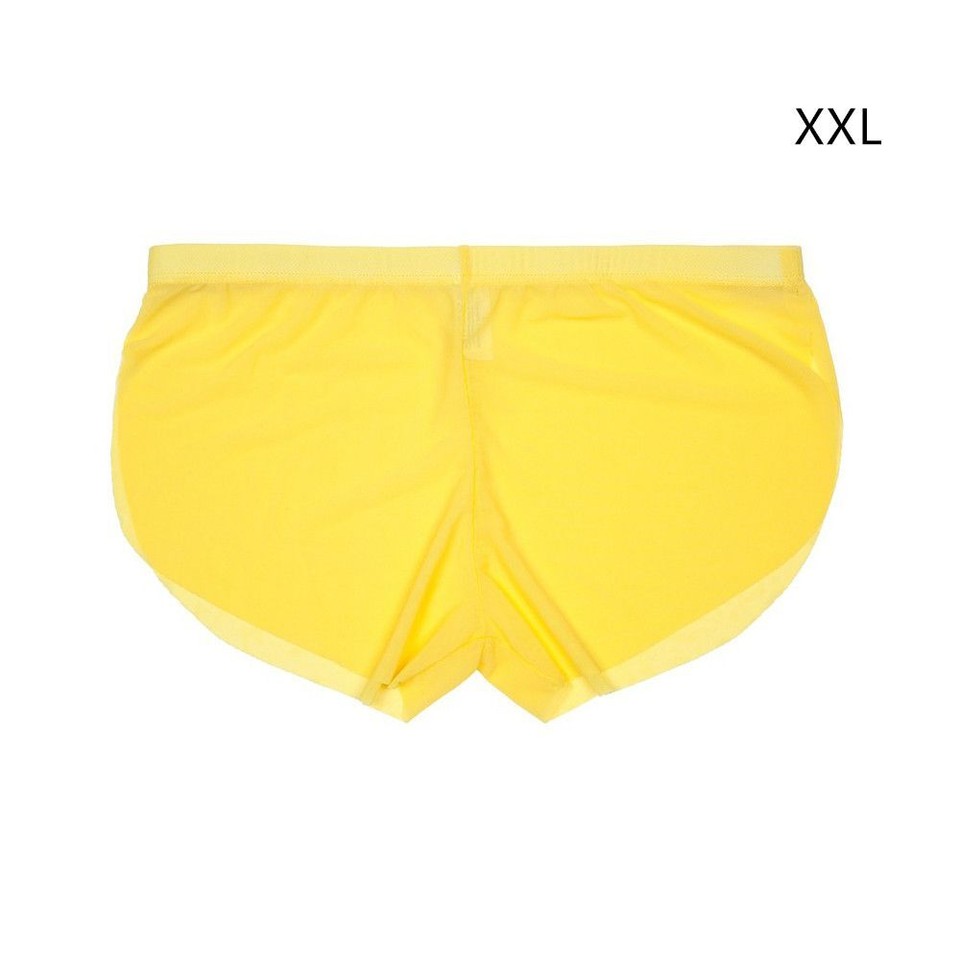 Silk Ultrathin Translucent Men Underwear Shorts Boxers Briefs Male
