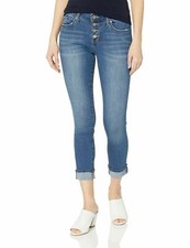 32" Jessica Simpson Women's Forever Roll Cuff Skinny Crop to Ankle Jean MSPR 59