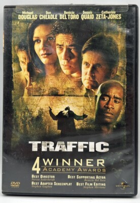 Traffic DVD Widescreen Michael Douglas Benicio Del Toro Free Shipping 2002