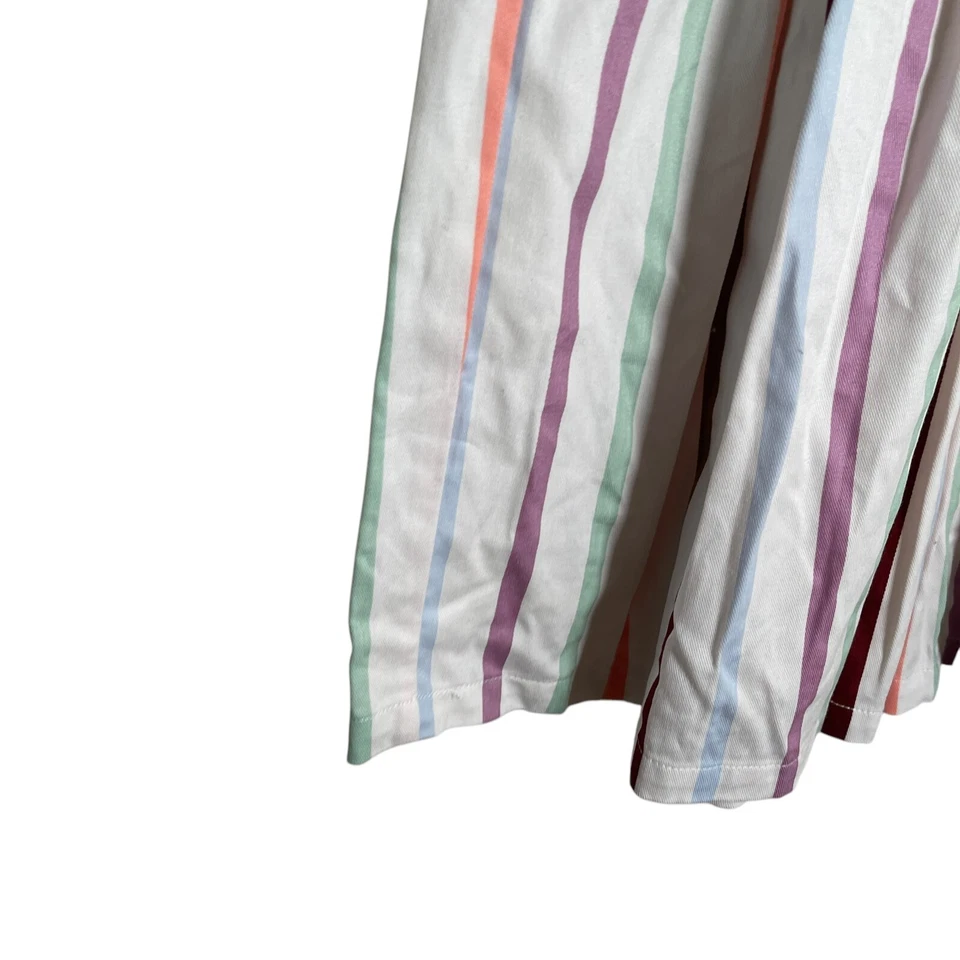 Modcloth Skirt Women's XS Striped A-Line Colorful Lined Boho Artsy Preppy Casual - Image 4 of 4