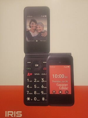 Iris Easy Flip Cellphone New Consumer Cellullar.