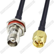 SMA Male to TNC Female Jack Bulkhead Connector Lot RF Pigtail RG58 Coaxial Cable