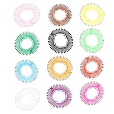 12Pcs Full Circular Stretch Hair Combs Elastic Hair Accessories for Women Non...