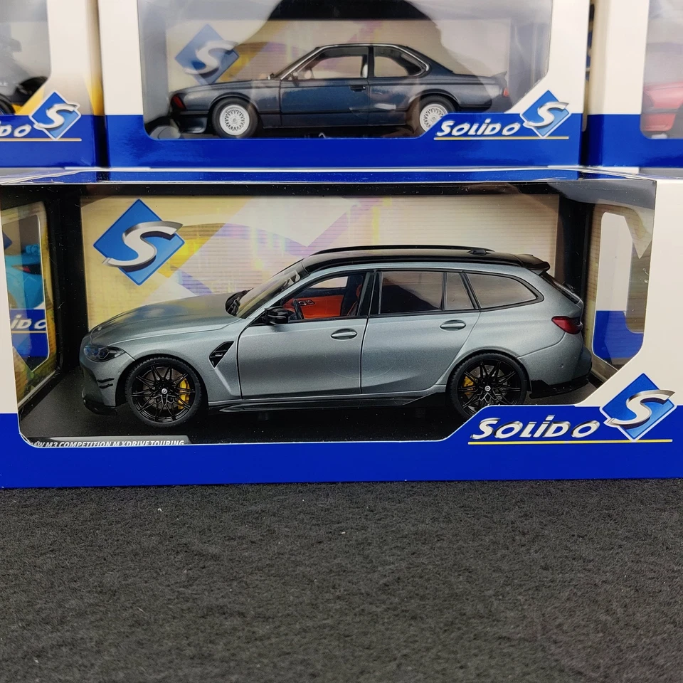 SOLIDO BMW M3 COMPETITION TOURING PERFORMANCE PARTS X DRIVE GREY   1:18 NEUF.B - Immagine 2 di 4
