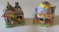 Lot of 2 Houses-Hoppy Hollow Bakery 2004, Jellybean Junction Egg Factory 2005
