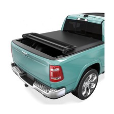 Synthacy Soft Quad-Fold Truck Bed Tonneau Cover Fit For Dodge Ram 1500