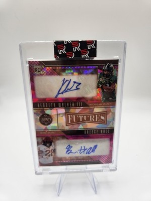 2022 Panini Legacy Futures Ink Combos Kenneth Walker III Breece Hall 2/5