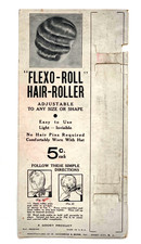 1940's "FLEXO ROLL" Hair Roller Original Vintage Packaging