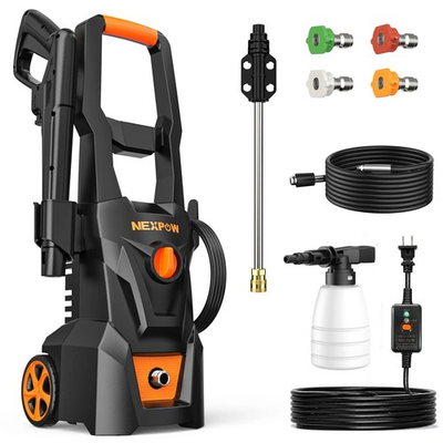 #ad Electric Pressure Washer 4000 Max PSI 2.6 GPM Foam Cannon 4 Quick Nozzles 30FT H $179.91