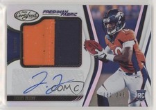 2020 Certified Freshman Fabric Mirror Signatures /249 Jerry Jeudy #208 Auto 0u1