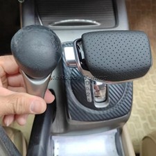 Perforated leather carbon fiber Gear stick auto Shift Knob for Honda Civic Etc