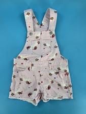 Childrens  Place Girls  Unicorn Print Overall Shorts Pink: Size 5, Excellent