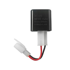 Adjustable 2-Pin Electronic LED Flasher Relay for Motorcycles Fix Turn Signal Hy