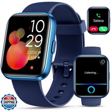 Smartwatch for Women/Men, Compatible with Android and iPhone, 1.8'' Fitness T