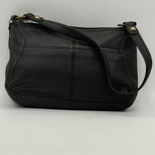 The SAK Black Pebbled Leather Small Shoulder Bag Handbag Purse 