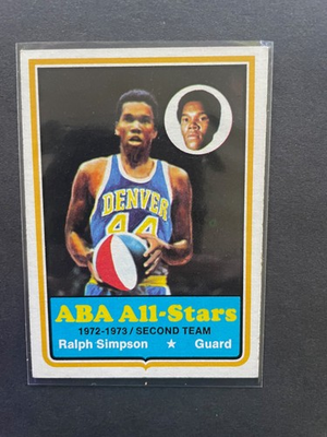 #ad 1973 74 Topps Ralph Simpson #190 ABA ALL STARS CARD DENVER NUGGETS EX MT $5.50