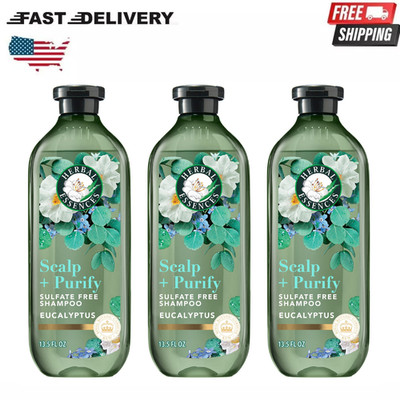 Herbal Essences Eucalyptus Sulfate-Free Shampoo Scalp Hair Care, 13.5 oz, 3 Pack