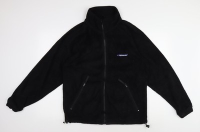 Highlander Sweatshirt Herren UK Größe M schwarz durchgehender Reißverschluss