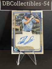 2024 Bowman Chrome Jared Dickey 1st Prospect Auto Kansas City Royals 