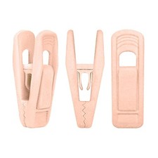 20PCS Velvet Hanger Clips, Non-Slip Strong Finger Flocked Clips for Thin Pink