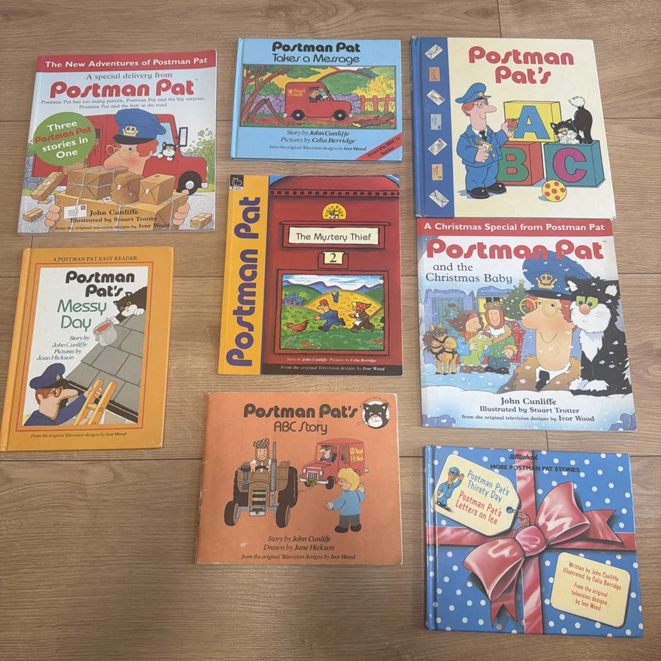Postman Pat 8 x book bundle message letters abc delivery messy mystery Christmas - Image 1 of 1