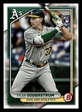 Tyler Soderstrom 2024 Bowman #15 Oakland Athletics ROOKIE RC *025