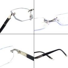 Randlose M&auml;nner Damen Computer Brille UV Schutz Blaulicht Anti-Reflex