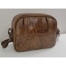 Borsa da viaggio vintage Triumph American Tourister in vinile marrone tracolla