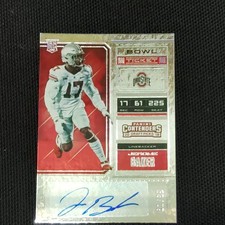 Jerome Baker 2018 Contenders Draft Picks Bowl Ticket Rookie Auto #d 81/99