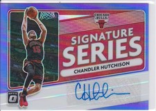 2020-21 Donruss Optic CHANDLER HUTCHISON Signature Series Auto Purple BULLS
